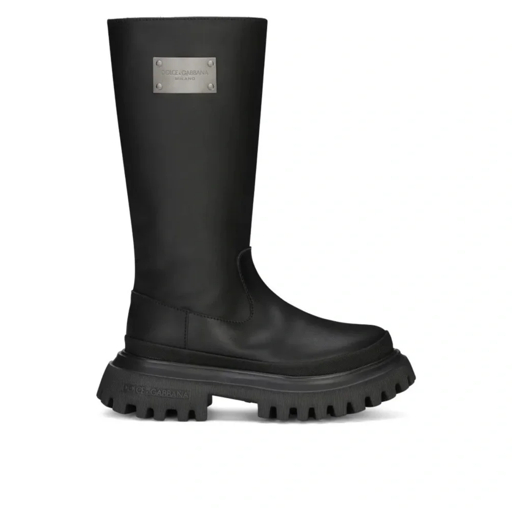 Dolce & Gabbana Black Tall Boots